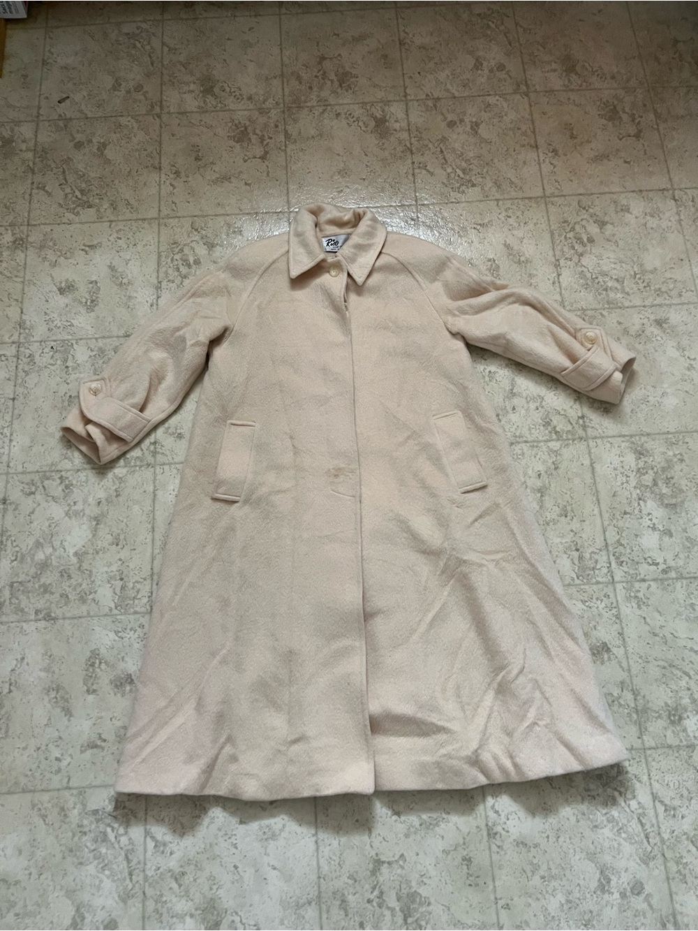 Vintage 80’s mohair and wool oversized women’s coat - fits size small to medium